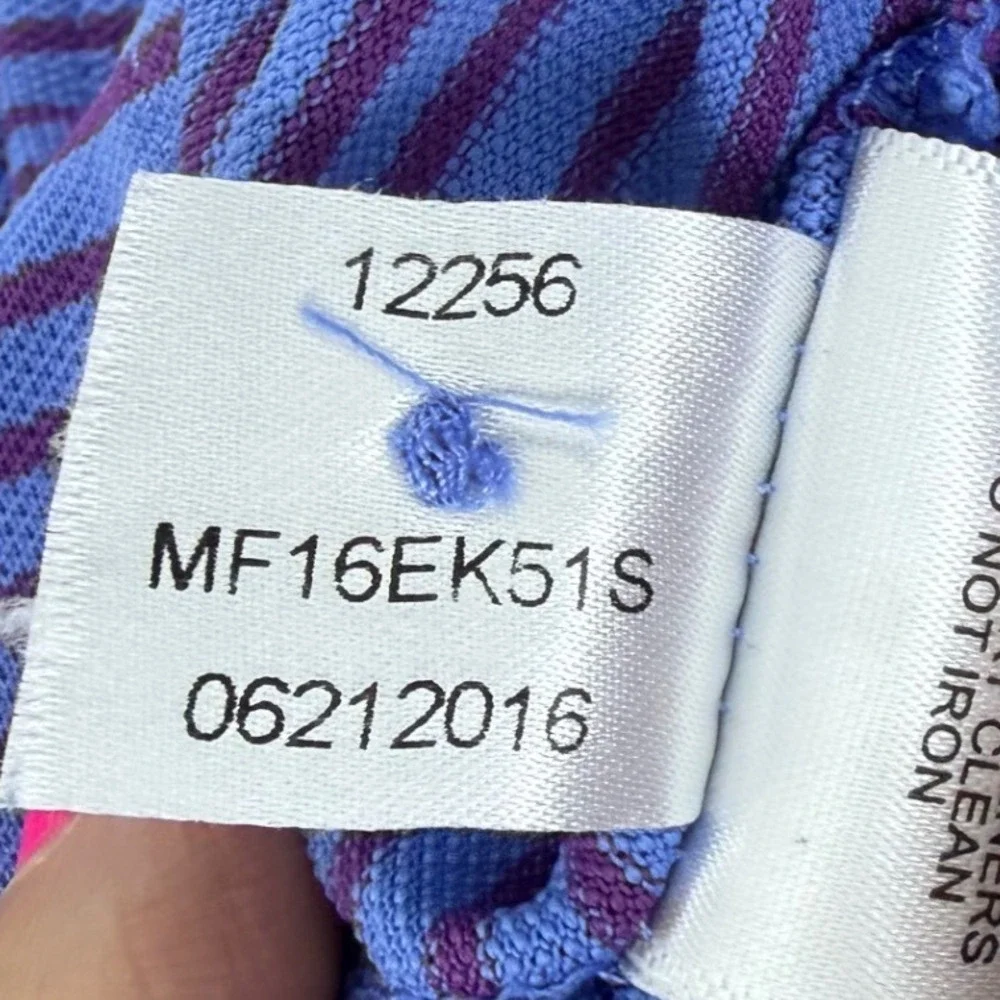 Peter Millar Polo Shirt Mens XXL Blue Purple Excellent Striped Summer Comfort‎